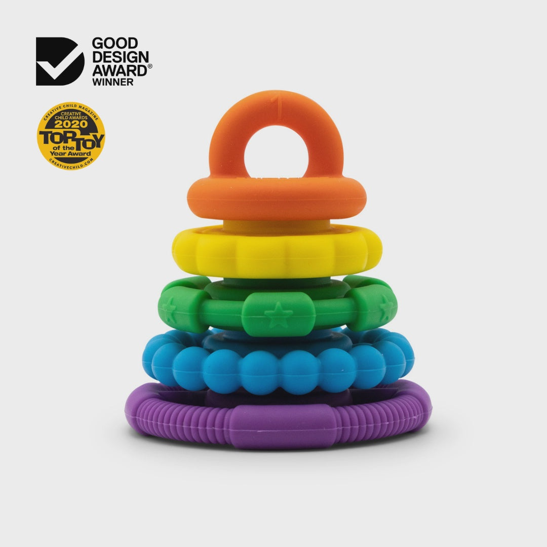 Jellystone - Rainbow Stacker and Teether Toy