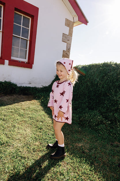 Sunday Siblings - Lucky Stars Dress / Soft Pink