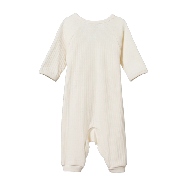 Nature Baby - Pointelle Kimono Stretch and Grow / Natural Pointelle