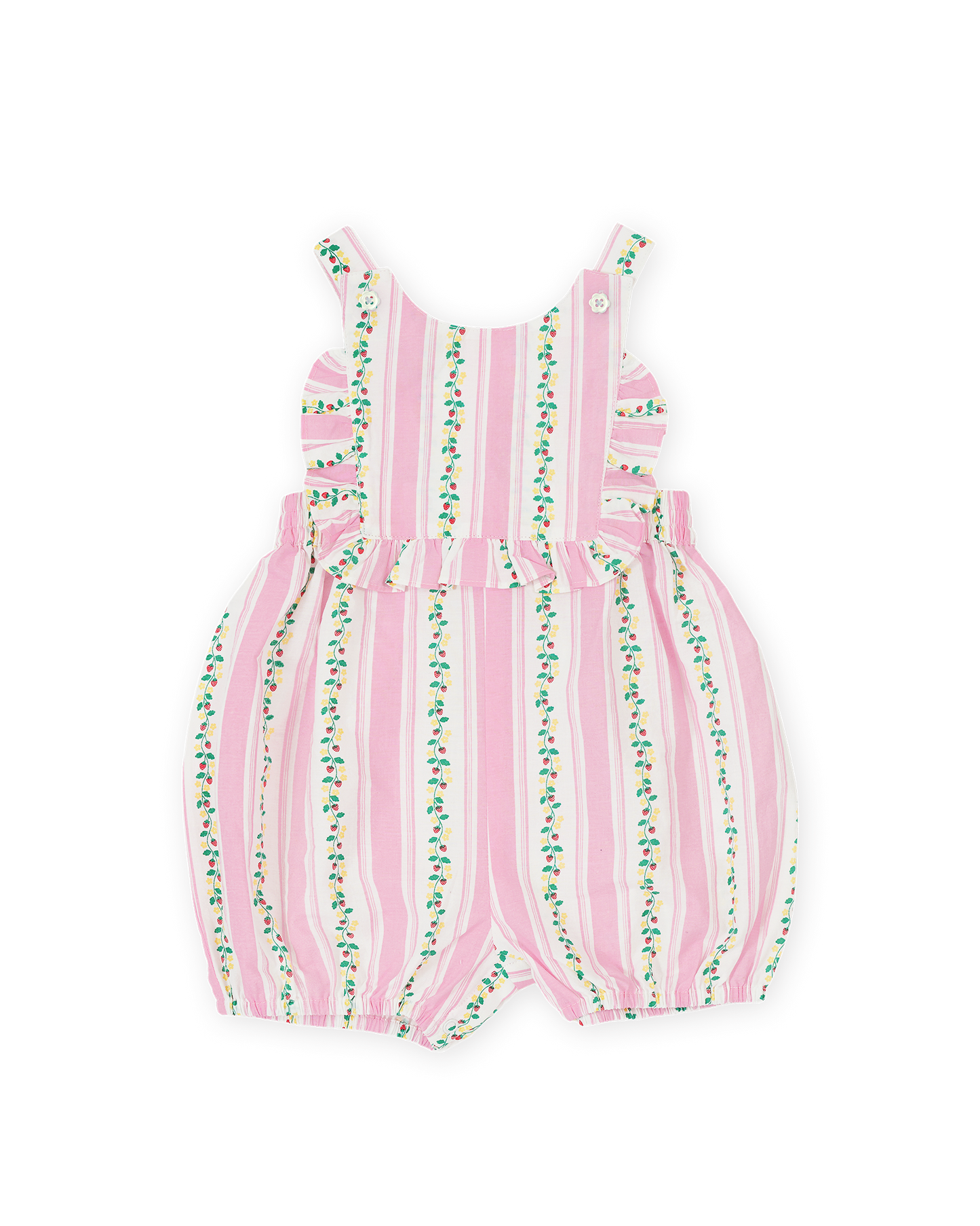 Goldie & Ace - Antique Stripe Strawberry Bubble Romper