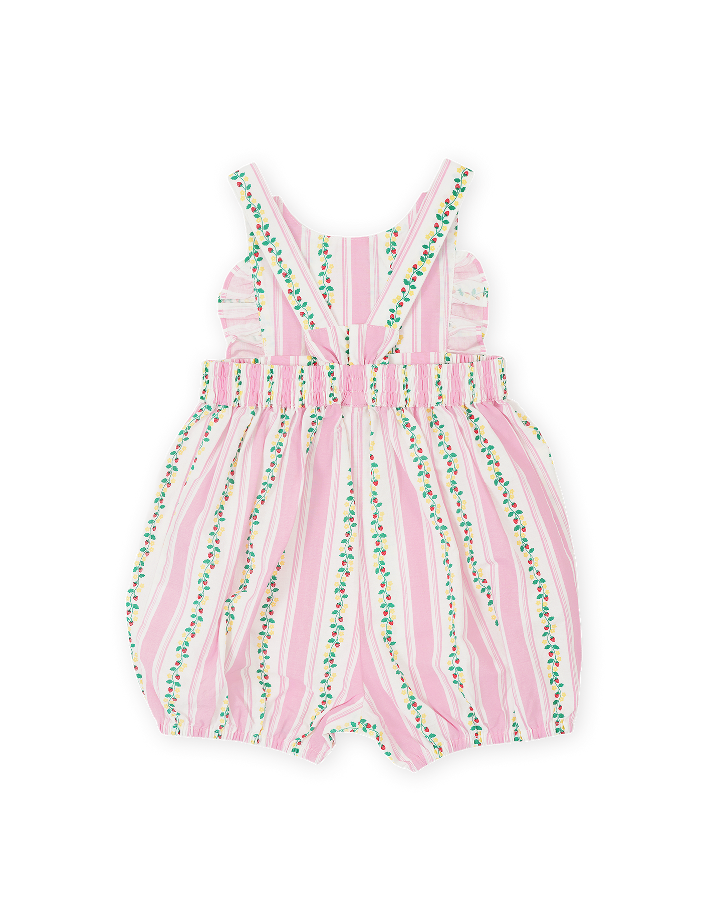 Goldie & Ace - Antique Stripe Strawberry Bubble Romper