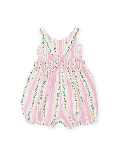 Goldie & Ace - Antique Stripe Strawberry Bubble Romper