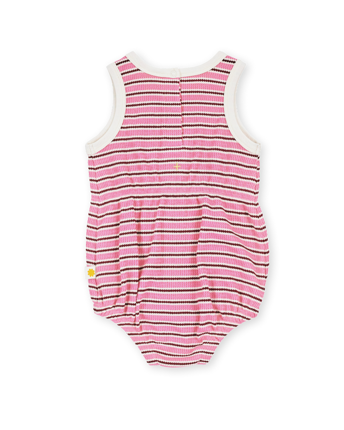 Goldie & Ace - Waffle Bubble Romper / Pink