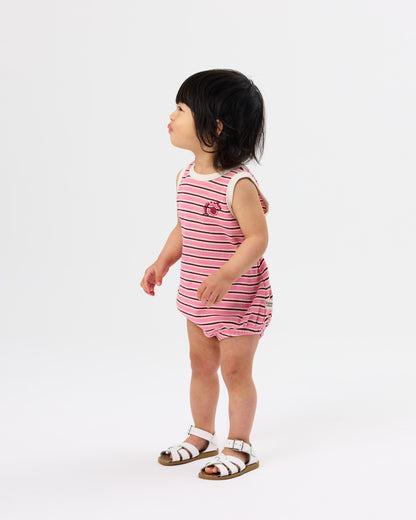 Goldie & Ace - Waffle Bubble Romper / Pink