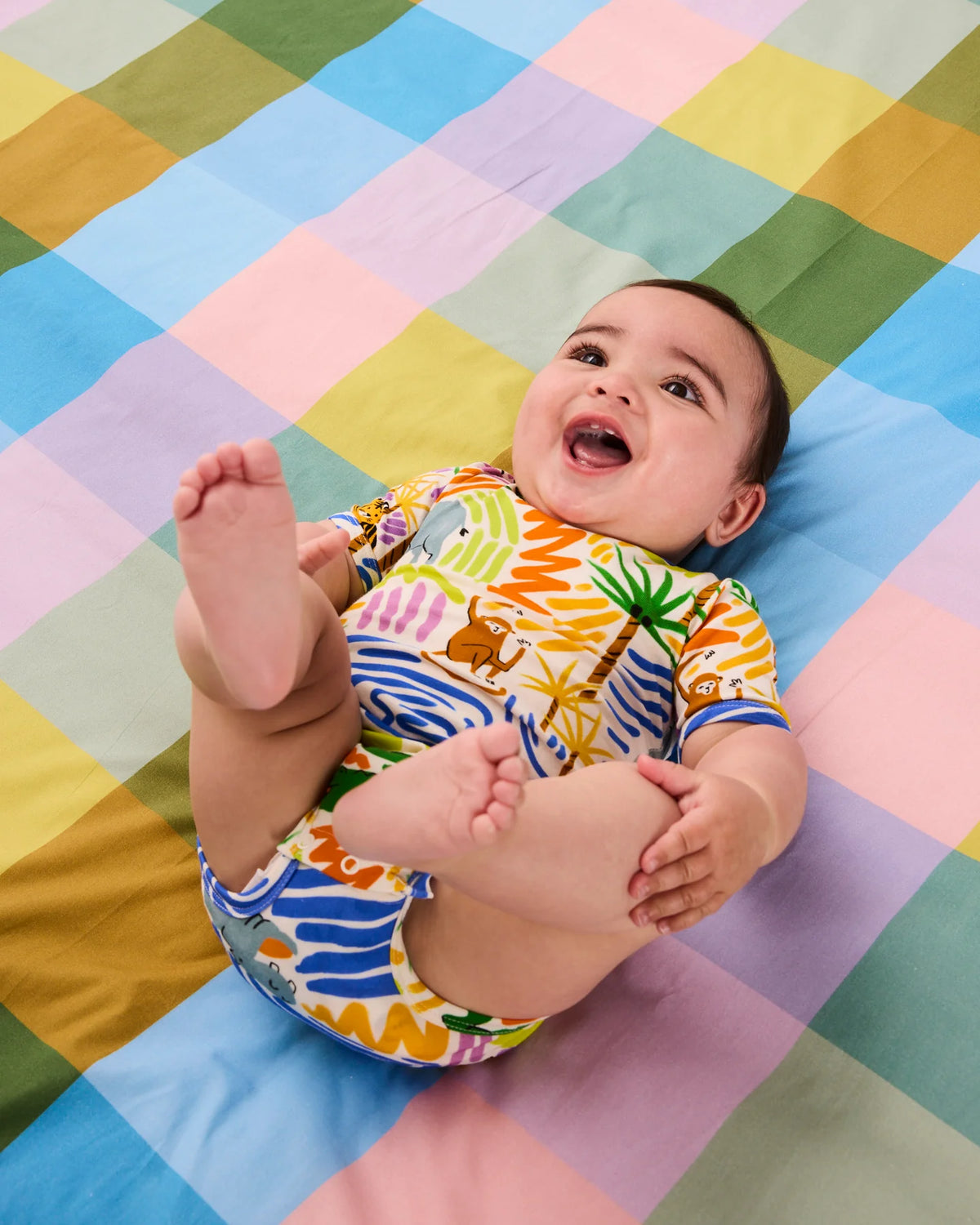 Kip & Co - Organic Short Sleeve Romper / Savannah