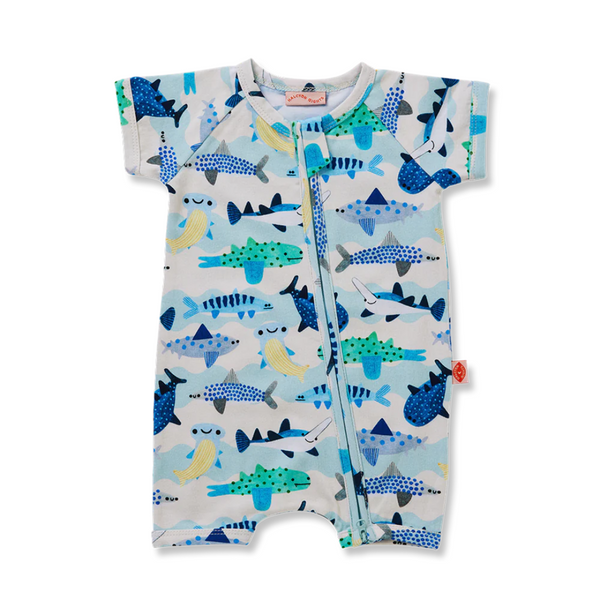 Halcyon Nights - Fintastic - short sleeve zip suit