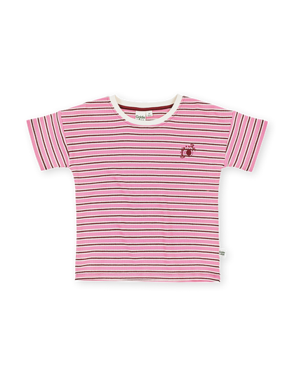 Goldie & Ace - Waffle Stripe T-Shirt / Pink