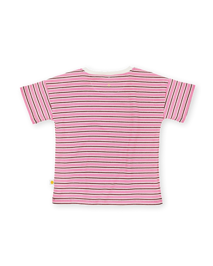 Goldie & Ace - Waffle Stripe T-Shirt / Pink