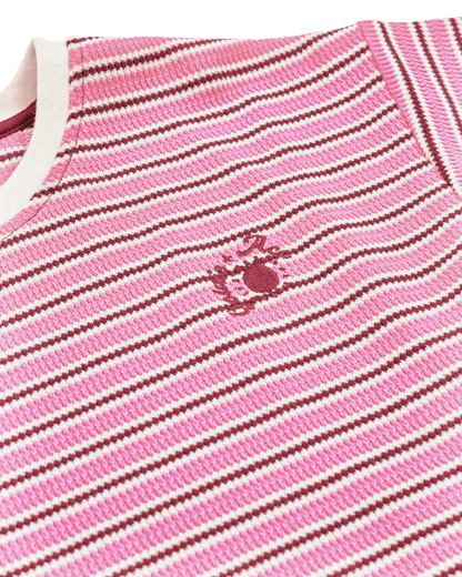 Goldie & Ace - Waffle Stripe T-Shirt / Pink
