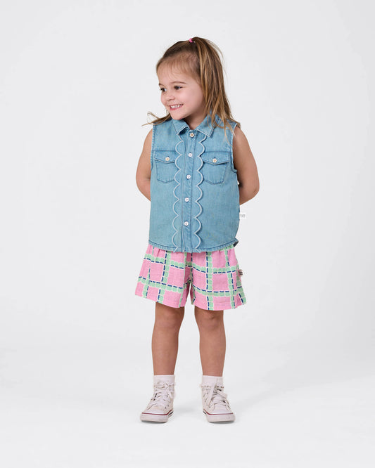 Goldie & Ace - Apple Check Shorts
