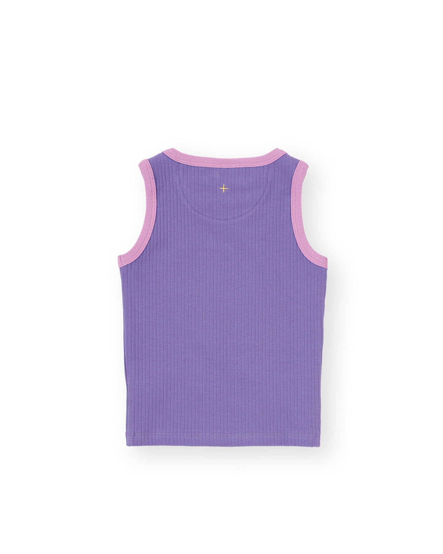 Goldie & Ace - Embroidered Colour Pop Rib Singlet / Purple