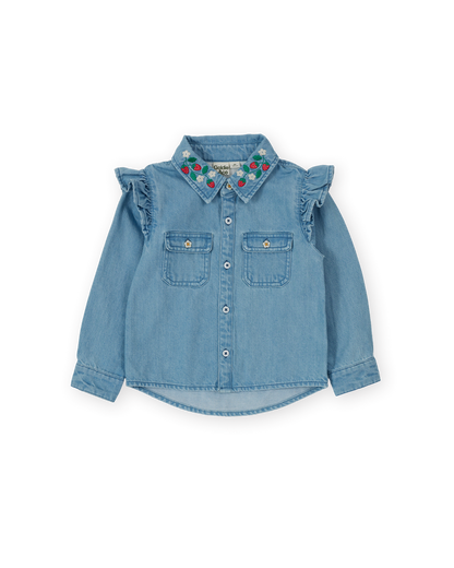 Goldie & Ace - Chambray Shirt / Wild Strawberry