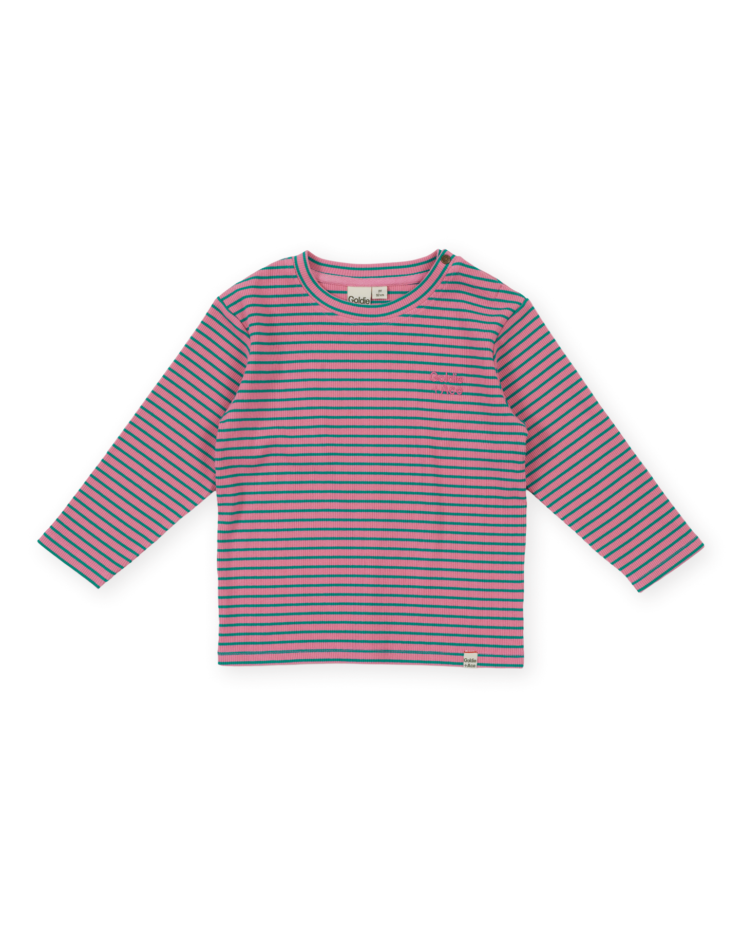 Goldie & Ace - Essential Stripe Rib Top / Pink