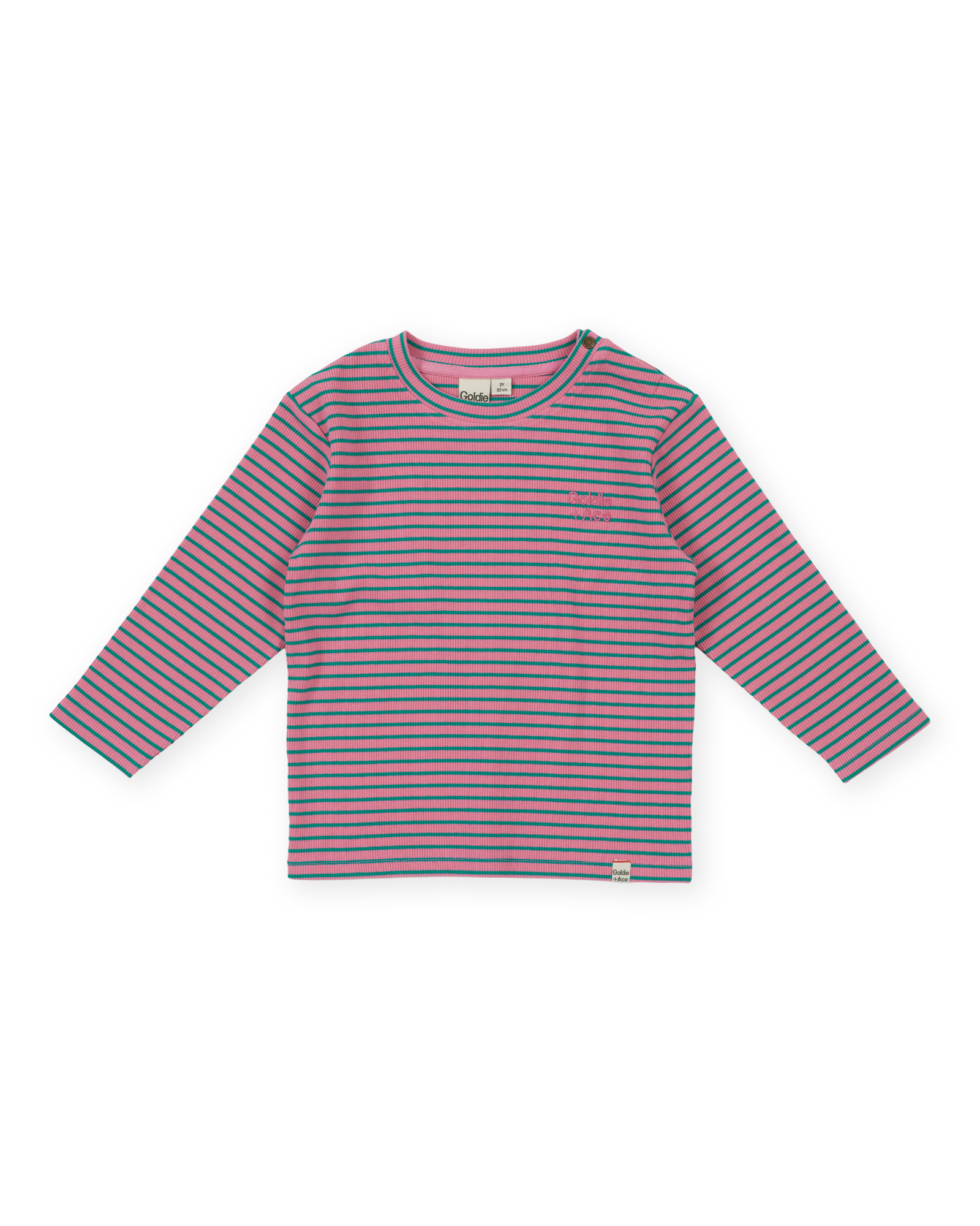 Goldie & Ace - Essential Stripe Rib Top / Pink