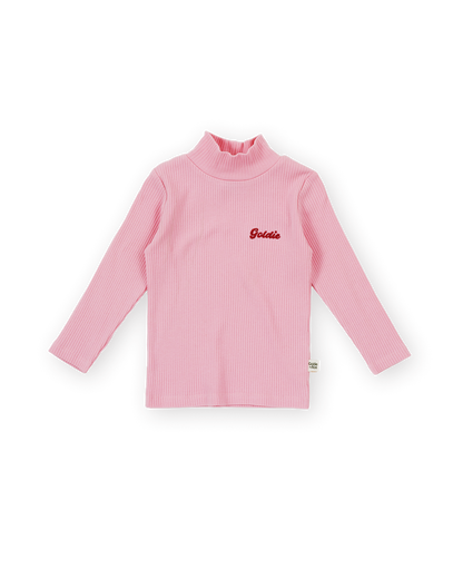 Goldie & Ace - Embroidered Rib Skivvy / Sweet Pea