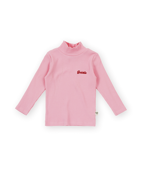Goldie & Ace - Embroidered Rib Skivvy / Sweet Pea