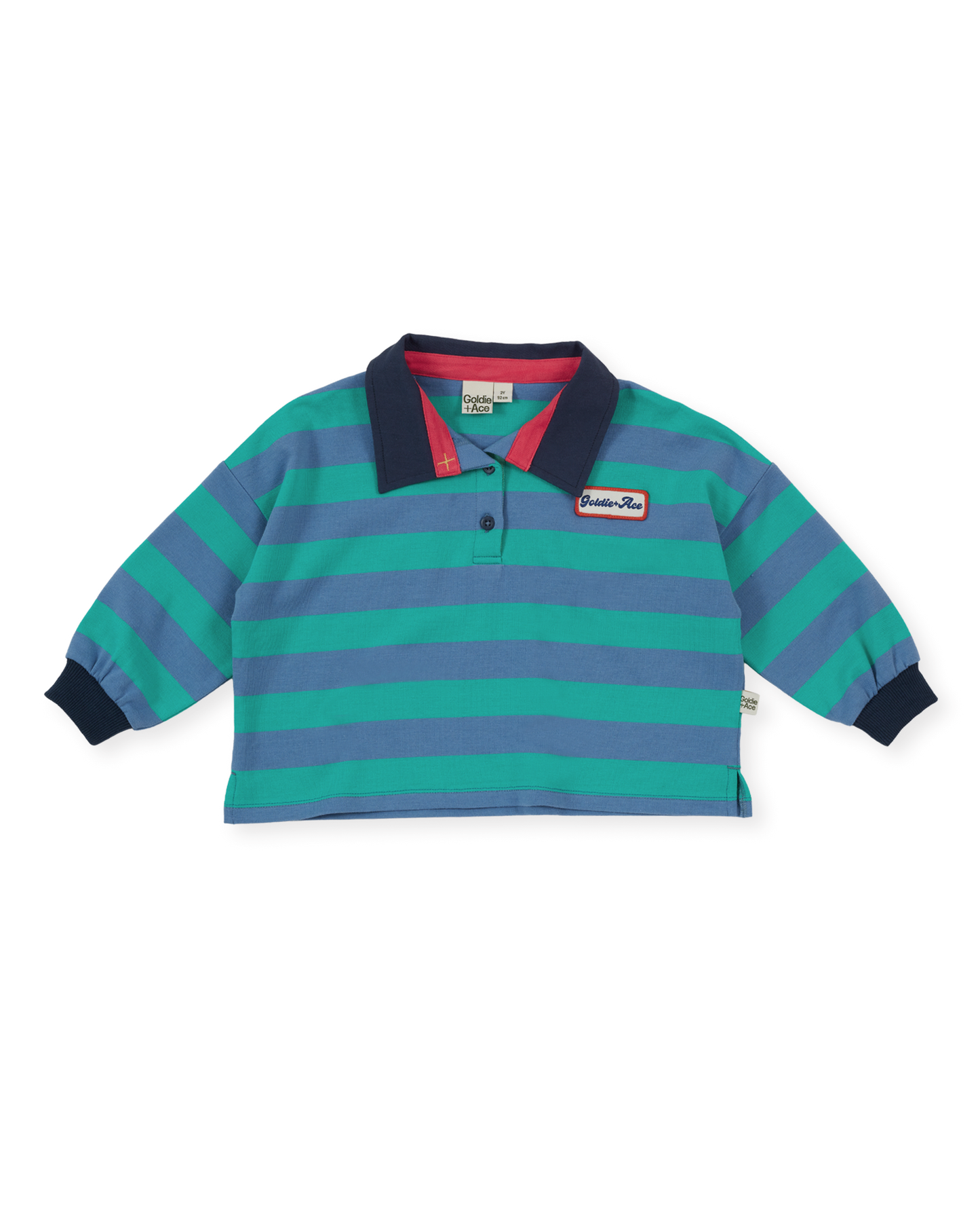 Goldie & Ace - Rugby Stripe Terry Sweat Top / Blue