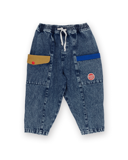 Goldie & Ace - Kit Denim Pocket Pant / Colour Block
