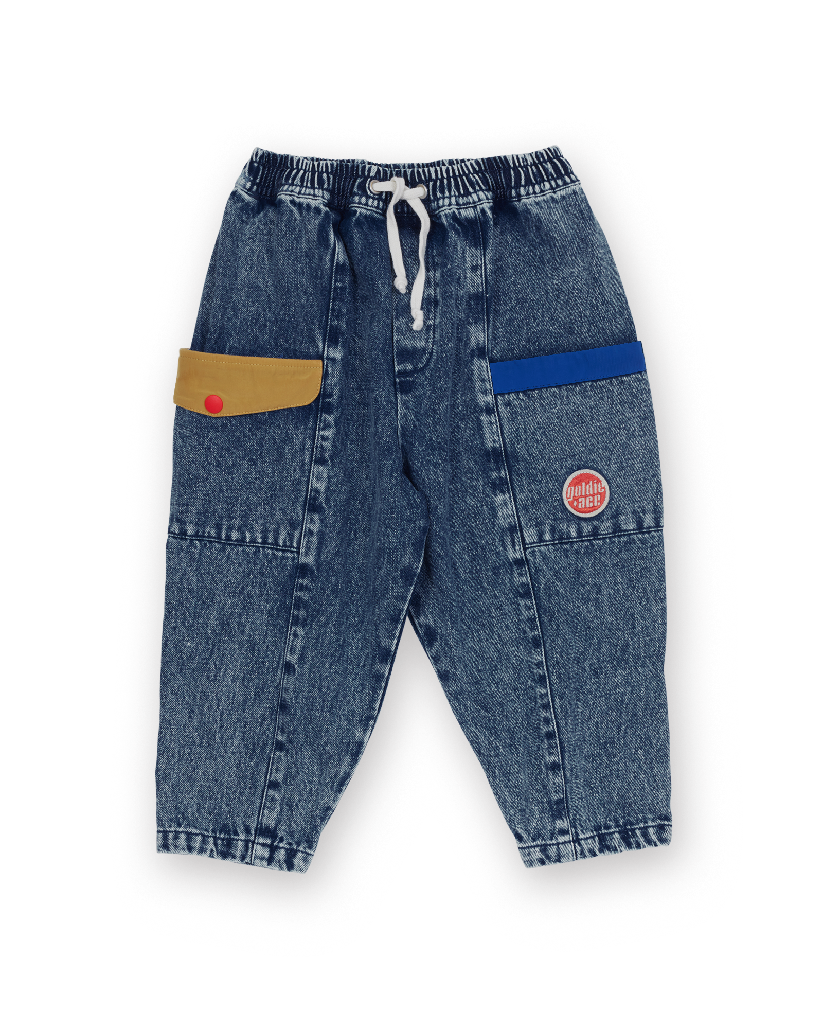 Goldie & Ace - Kit Denim Pocket Pant / Colour Block