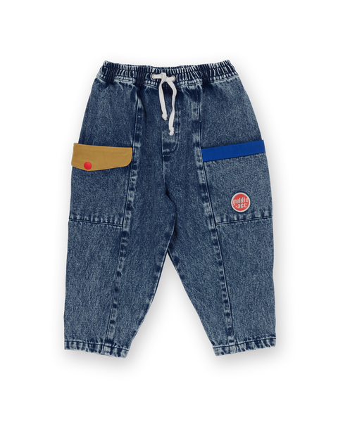 Goldie & Ace - Kit Denim Pocket Pant / Colour Block