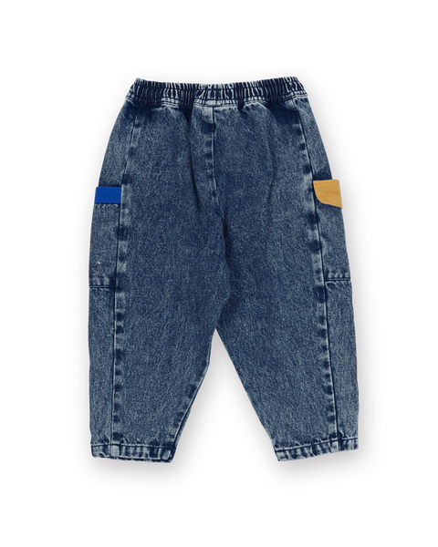 Goldie & Ace - Kit Denim Pocket Pant / Colour Block