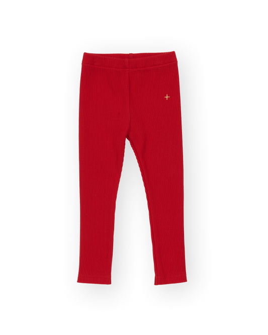 Goldie & Ace - Bowie Ribbed Legging / Red