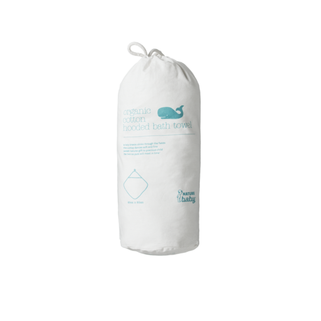 Nature Baby - Organic Cotton Hooded Bath Towel