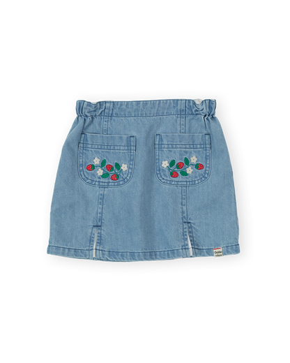 Goldie & Ace - Chambray Skirt / Wild Strawberry