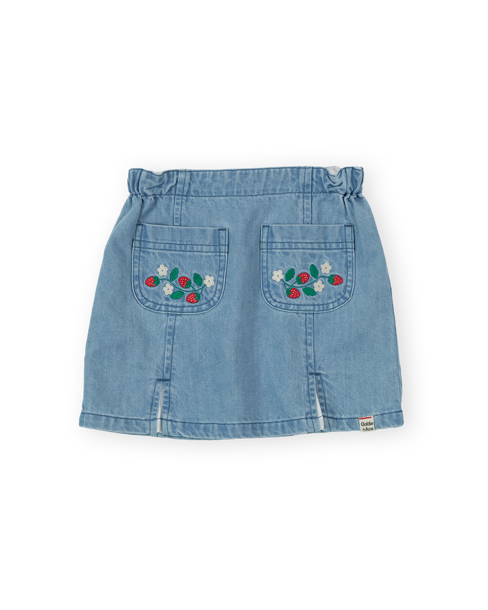 Goldie & Ace - Chambray Skirt / Wild Strawberry