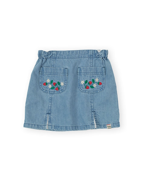 Goldie & Ace - Chambray Skirt / Wild Strawberry