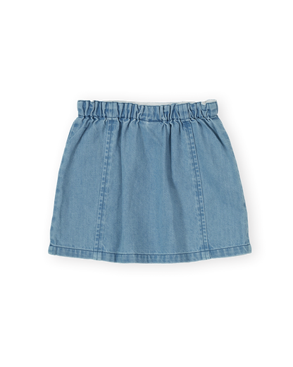 Goldie & Ace - Chambray Skirt / Wild Strawberry