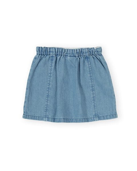 Goldie & Ace - Chambray Skirt / Wild Strawberry