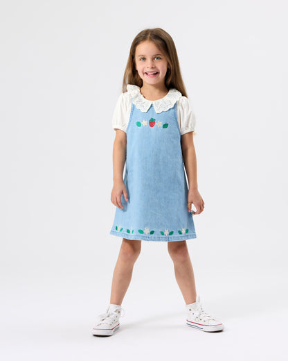 Goldie & Ace - Wild Strawberry Pinafore Dress