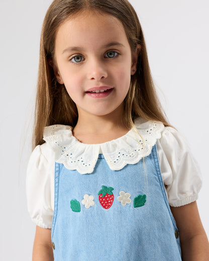 Goldie & Ace - Wild Strawberry Pinafore Dress