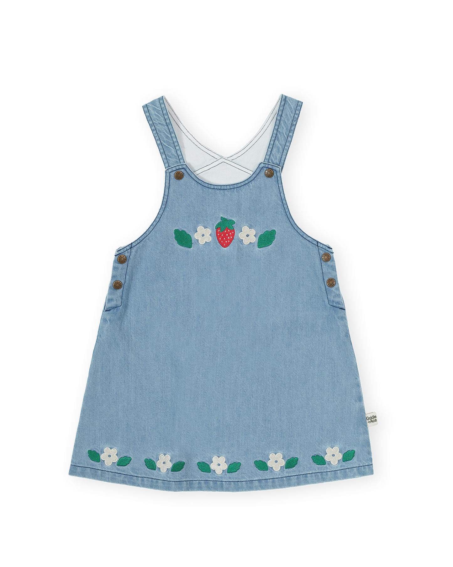 Goldie & Ace - Wild Strawberry Pinafore Dress
