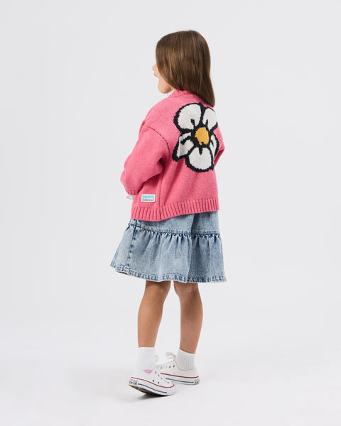 Goldie & Ace - THE SMURFS Flower Knit Cardigan