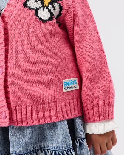 Goldie & Ace - THE SMURFS Flower Knit Cardigan
