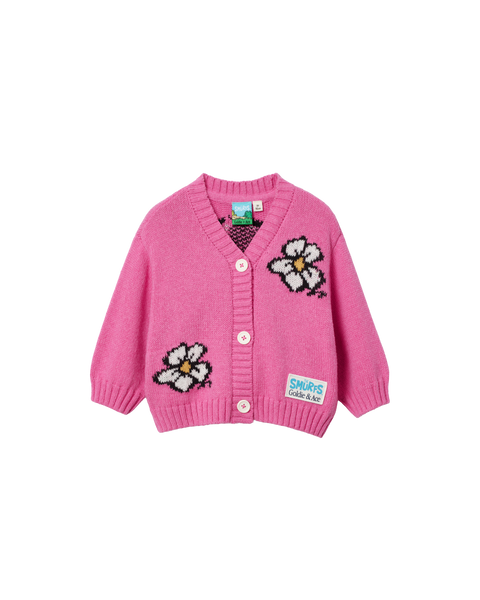 Goldie & Ace - THE SMURFS Flower Knit Cardigan