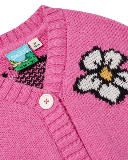 Goldie & Ace - THE SMURFS Flower Knit Cardigan