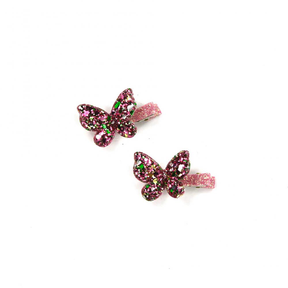 Milk & Soda - Sparkle Mini Butterfly Hair Clip / Assorted