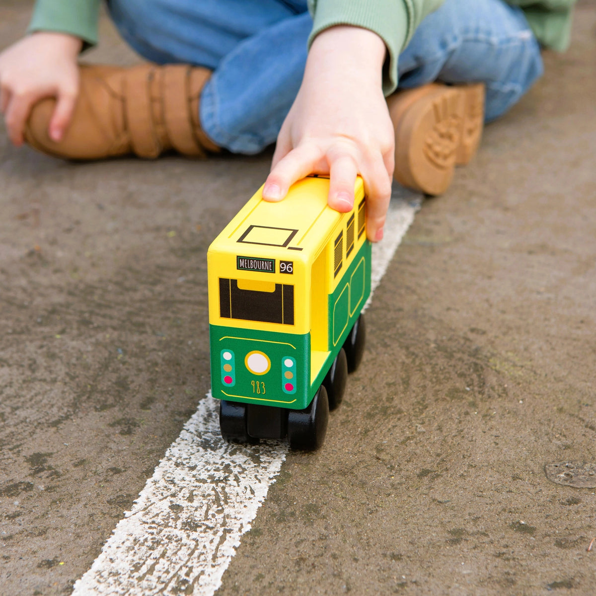 Make Me Iconic - Wooden Toy / Iconic Melbourne Mid-Sized Tram