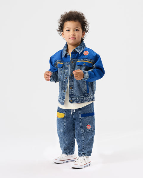 Goldie & Ace - Kit Denim Pocket Pant / Colour Block