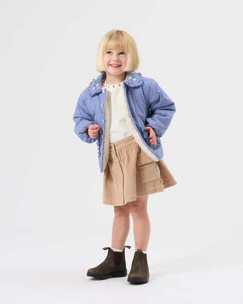 Goldie & Ace - Gingham Padded Jacket / Wild Strawberry