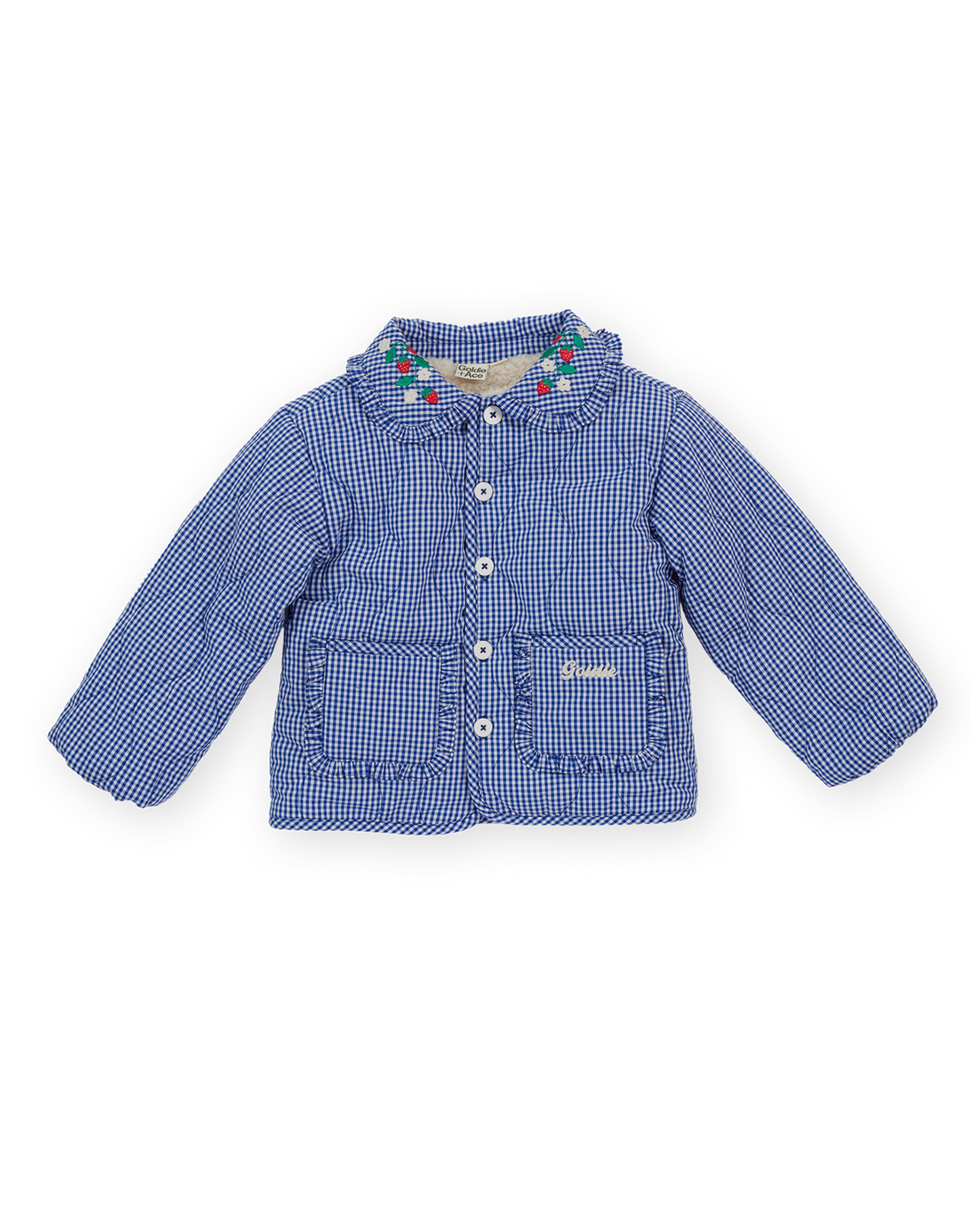 Goldie & Ace - Gingham Padded Jacket / Wild Strawberry