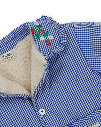 Goldie & Ace - Gingham Padded Jacket / Wild Strawberry