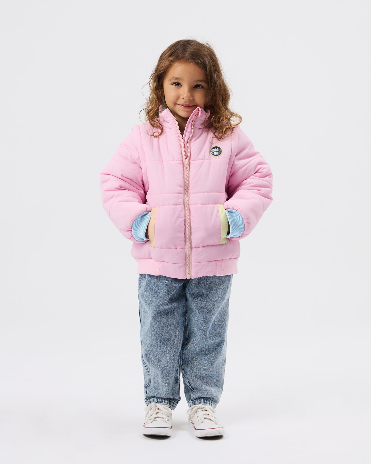 Goldie & Ace - Stevie Sunrise Parka Jacket / Vest Pastel