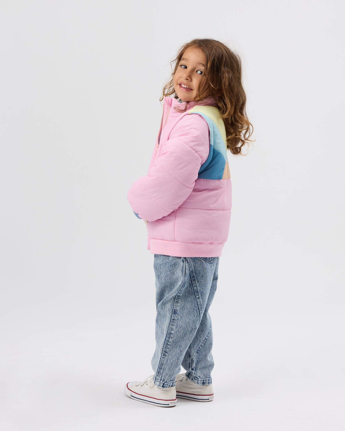 Goldie & Ace - Stevie Sunrise Parka Jacket / Vest Pastel