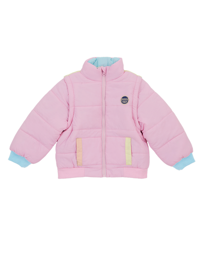 Goldie & Ace - Stevie Sunrise Parka Jacket / Vest Pastel