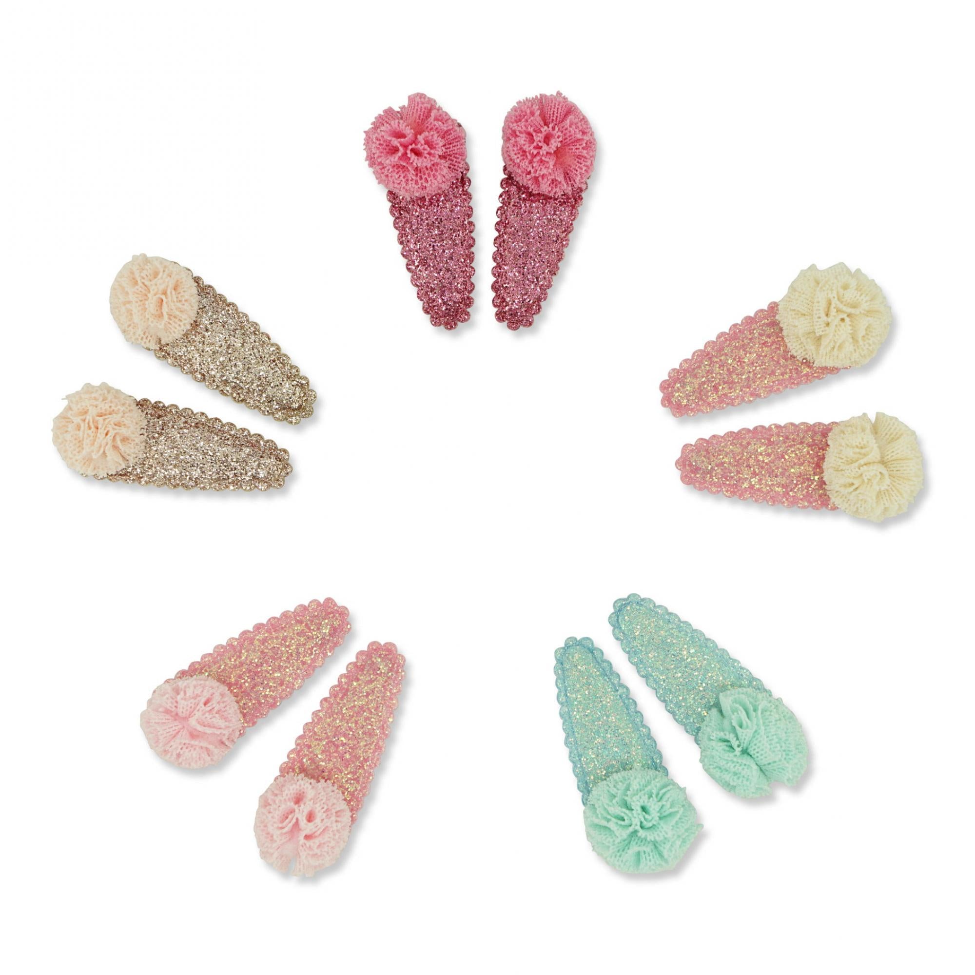 Milk & Soda - Glitter Marigold Hair Clip / Assorted