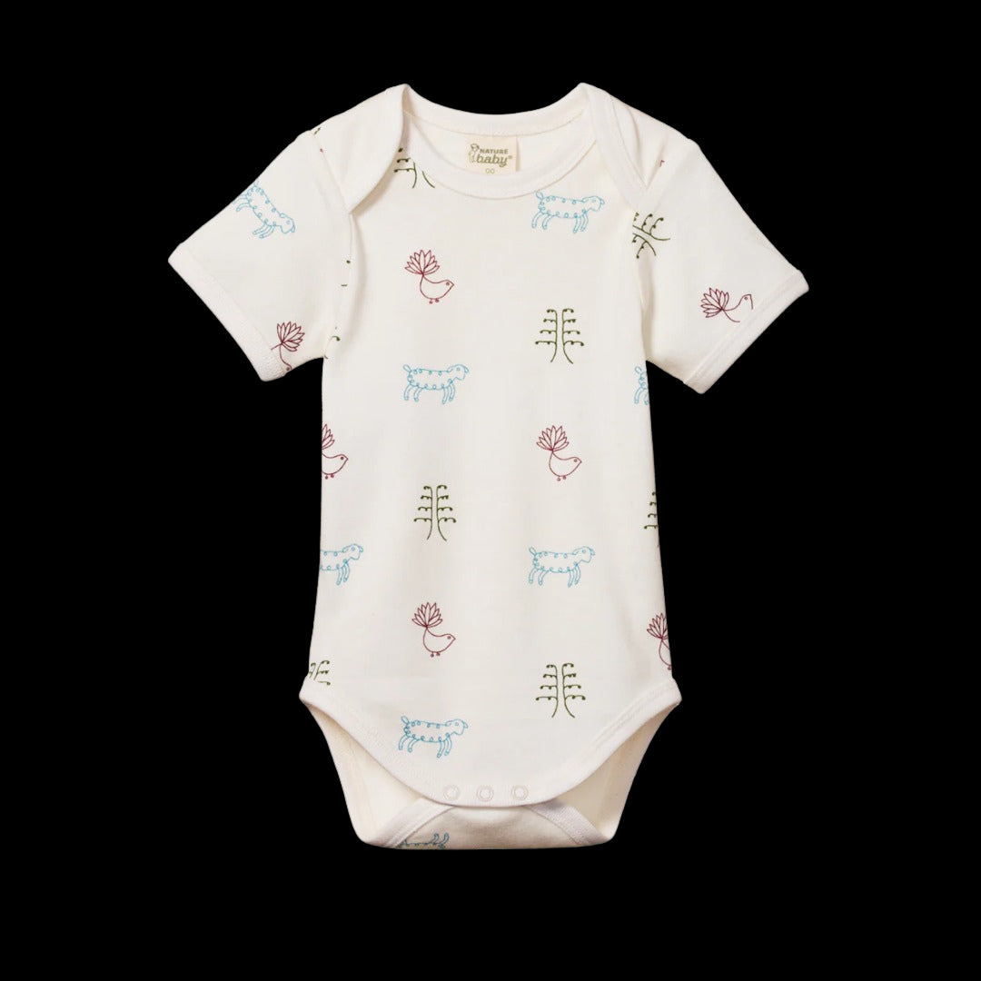 Nature Baby - Short Sleeve Bodysuit / Nature Baby Print